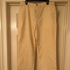 NWT IZOD MENS LIGHT YELLOW PANTS, 34x34